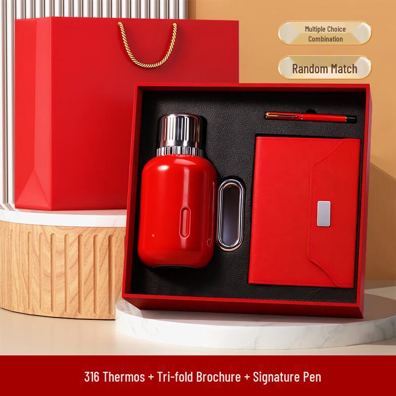 

Jilifa 316 Stainless Steel Coffee Flask & Notebook Gift Set