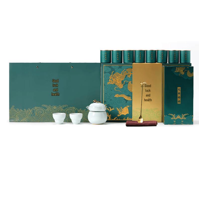 Dragon's Blessing Ceramic Tea Set Gift Box