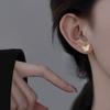 Silver needle sequined three-dimensional flower stud earrings fashionable light luxury high-end earrings niche trend cold wind earrings wholesale