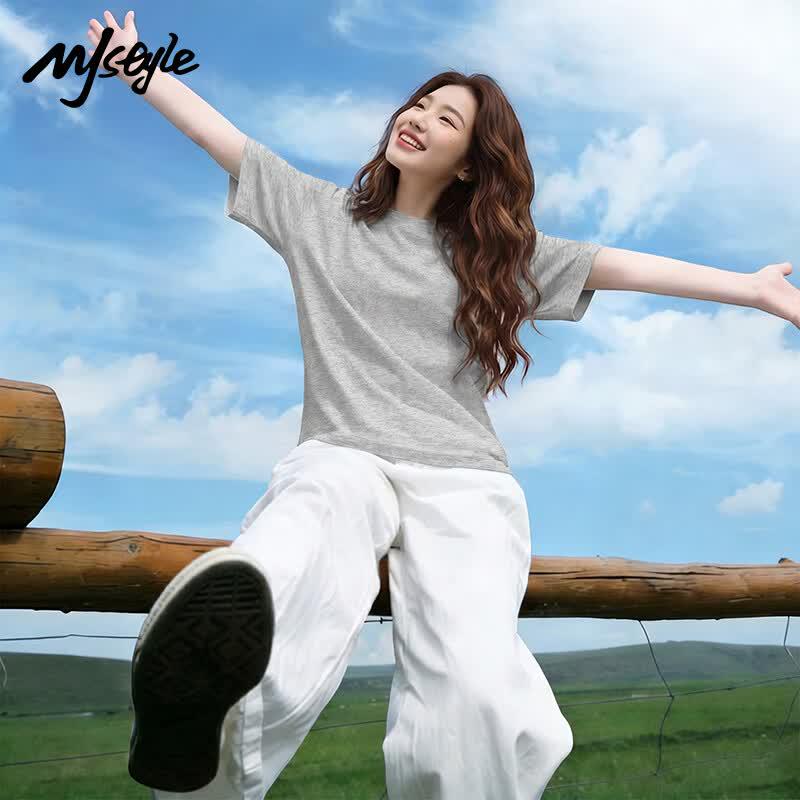 MJ Style Women's Oversized Cotton Tunic T-Shirt