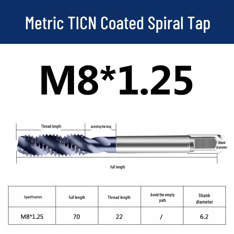 Jundingying TICN Spiral Flute Tap