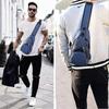 Sling Bag Chest Bag with USB Charging Port Men Women Lightweight Crossbody For Hiking,Cycling Traveling