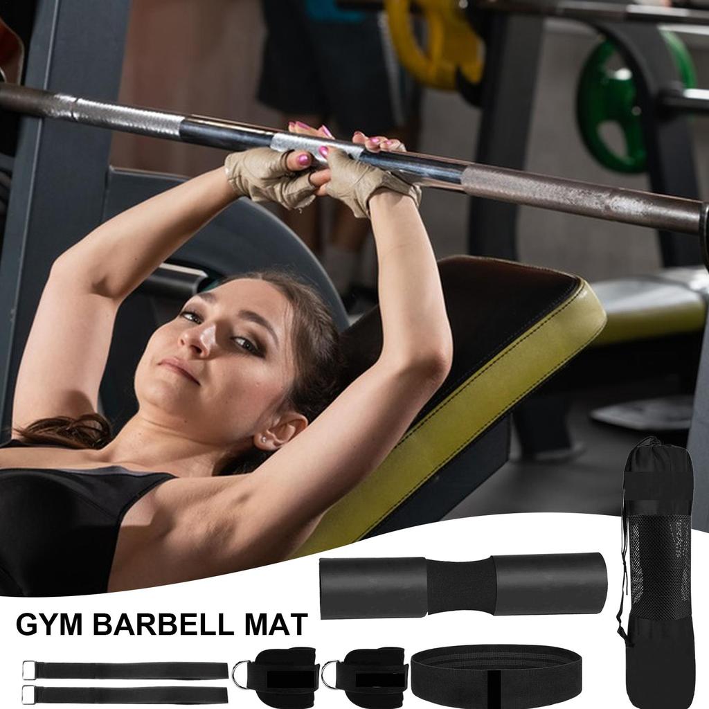 Barbell Squat Pad Gymnastics Bars Cushion Shock Absorption Barbell Cushion Set For Workout Hip Thrusts Home Gymnastics