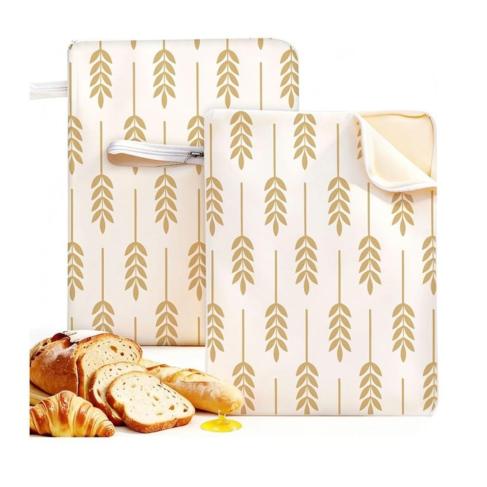 1pc Beeswax Coated Beeswax Bread Bags Organic Linen Food Storage Bags Sourdough Bread Bags Homemade