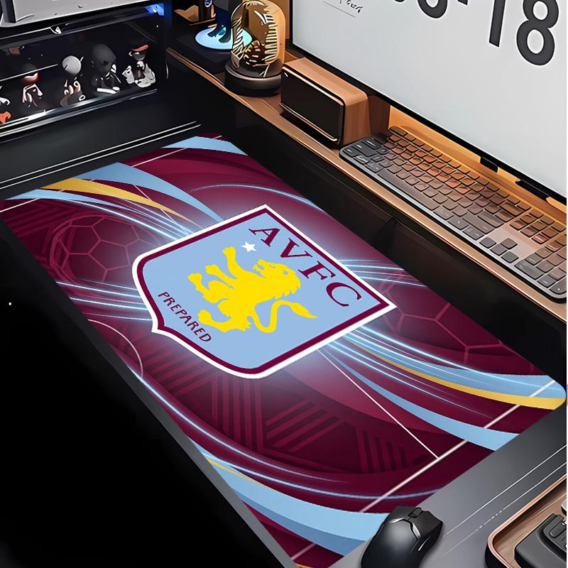 Aston Villa Football Print Mouse Pad Non?Slip Rubber Desk Mat Waterproof Gaming Mousepad For Laptop Office Desktop