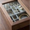 Glass Jewelry Display Box Bracelet Earrings Storage Boxes Household Jewellery Organizer Case Flannel Trinket Protect Cases