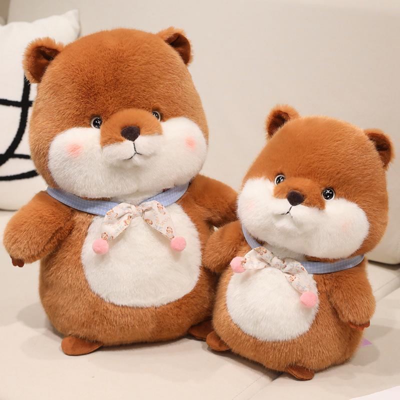 Entzückendes Murmeltier Sanftes Plüschtier Spielzeug Schönes Schal Murmeltier Plüschtiere Puppe Geschenke Konzipiert Für Kinder Mädchen Desktop-Dekoration Konzipiert Für