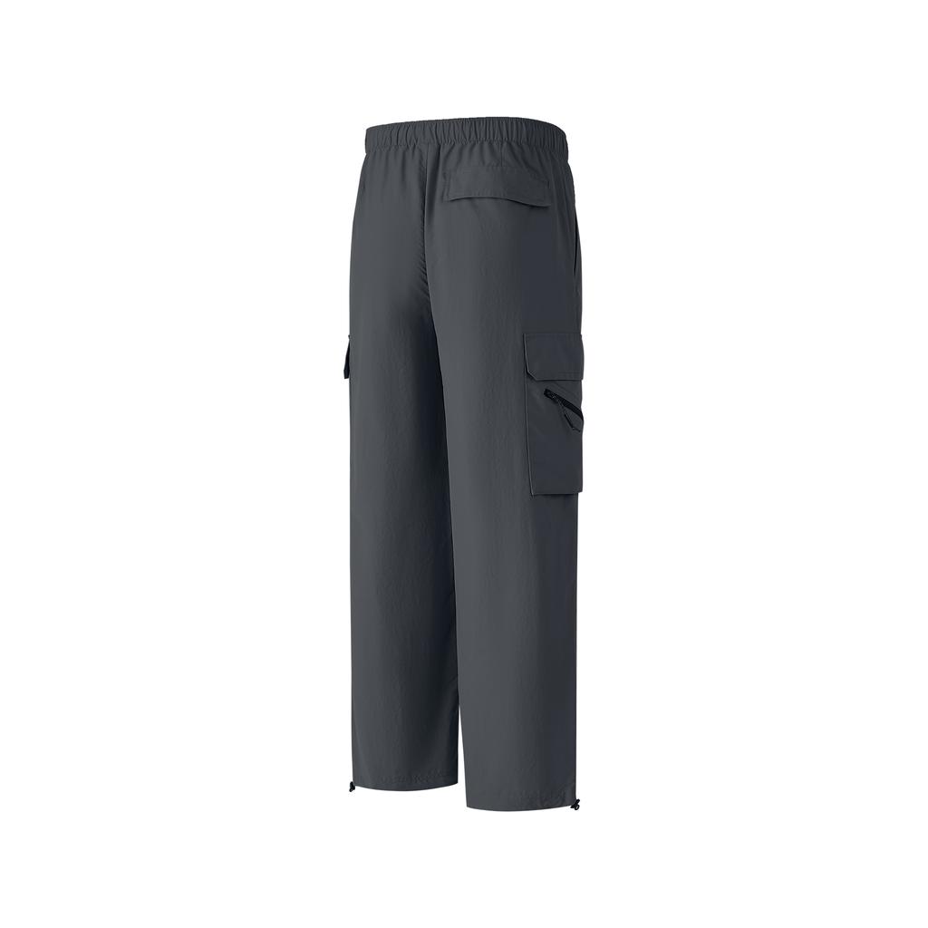 Skechers Versatile Loose Fit Straight Leg Sports Water Resistant Windproof Durable Casual Pants Men bottoms Slate-Black P125M013-00NG