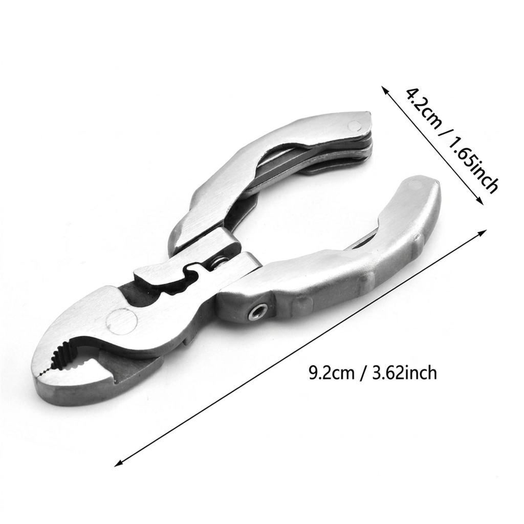 9 In 1 Stainless Steel Mini EDC Keychain Multitool Pliers For Outdoor Camping And Everyday Use