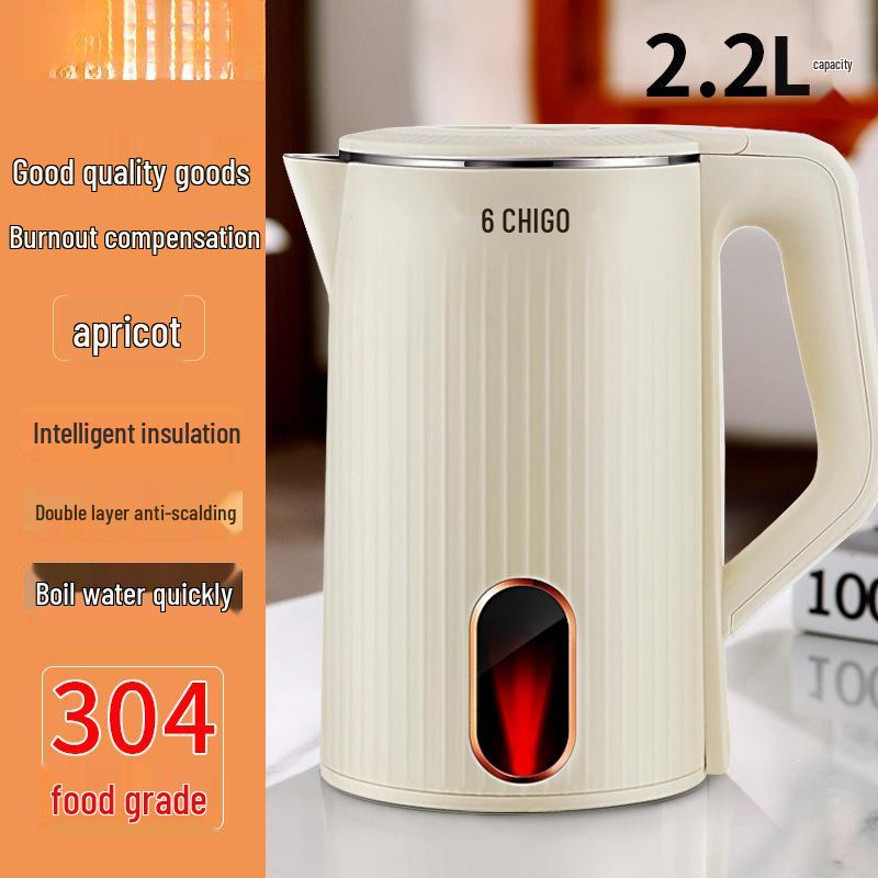 Chigo Intelligenter Elektrischer Wasserkocher aus Edelstahl - Schnellkochend, Großes Fassungsvermögen, Warmhaltefunktion