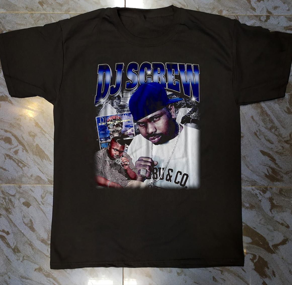 Dj Screw Hip Hop Rap Music Tour Tee Black Unisex Cotton T Shirt AL593 Unisex T-Shirt XL