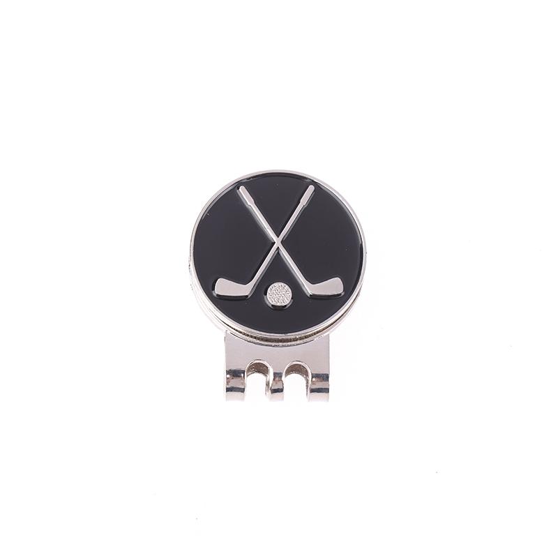 1Pc Golf Ball Marker Golf Hat Clip Magnetic Alloy Golf Ball Position Marker Removable Metal Hat Clip Accessories For Golfers