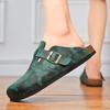 Summer Outdoor Sandals for Men Women Slippers Shoes Cork Clogs Comfort Footbed PU Leather Mules Slip On Indoor Outdoor