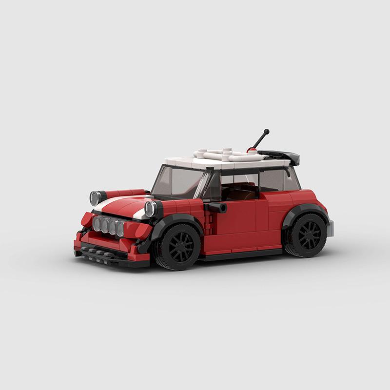 Technical Speed MOC Car City Super Rally Car Building Blocks Bricks Ornament Retro VintageToys For Kids Adults Birthday Gifts