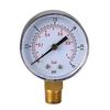 50mm 0-15 PSI Low Pressure Gauge 1/4 BSPT Bottom Mount Water Pressure Gauge Manometer for Water Air ATV Tire Gas Pressure Test