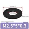 Rondella Piana Isolante in Gomma Nylon Plastica Ultra-Sottile, M3-M24