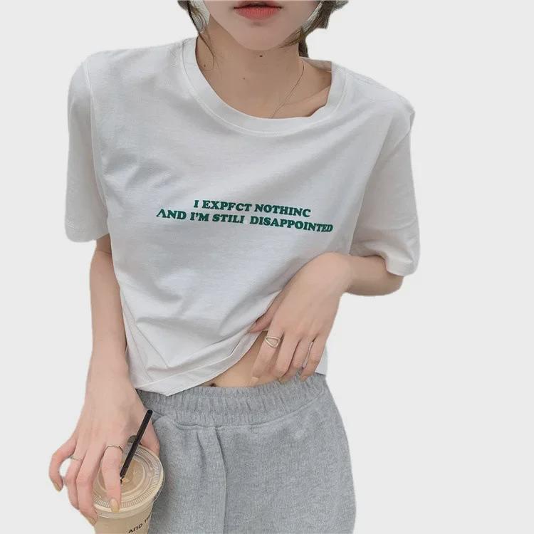 2025 Summer Women's Korean Style Loose Short-Sleeve T-Shirt Top