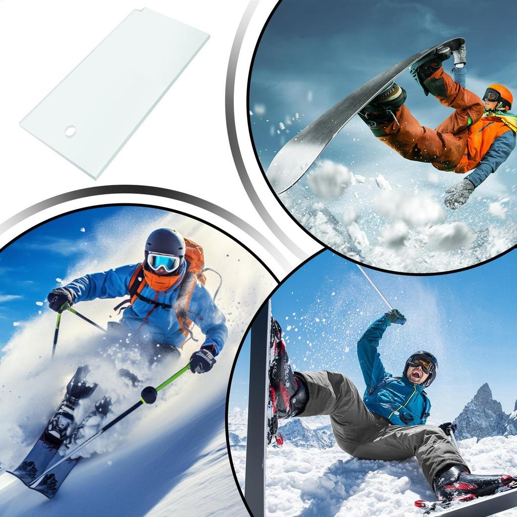 Ski Snowboard Wax Scraper High Hardness Repair Tool for Outdoor Sports Equipment Maintenance Smoothing Edge Tuning Accessories