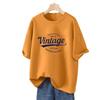 2025 Women's Retro Cotton Slim-Fit Short-Sleeve T-Shirt