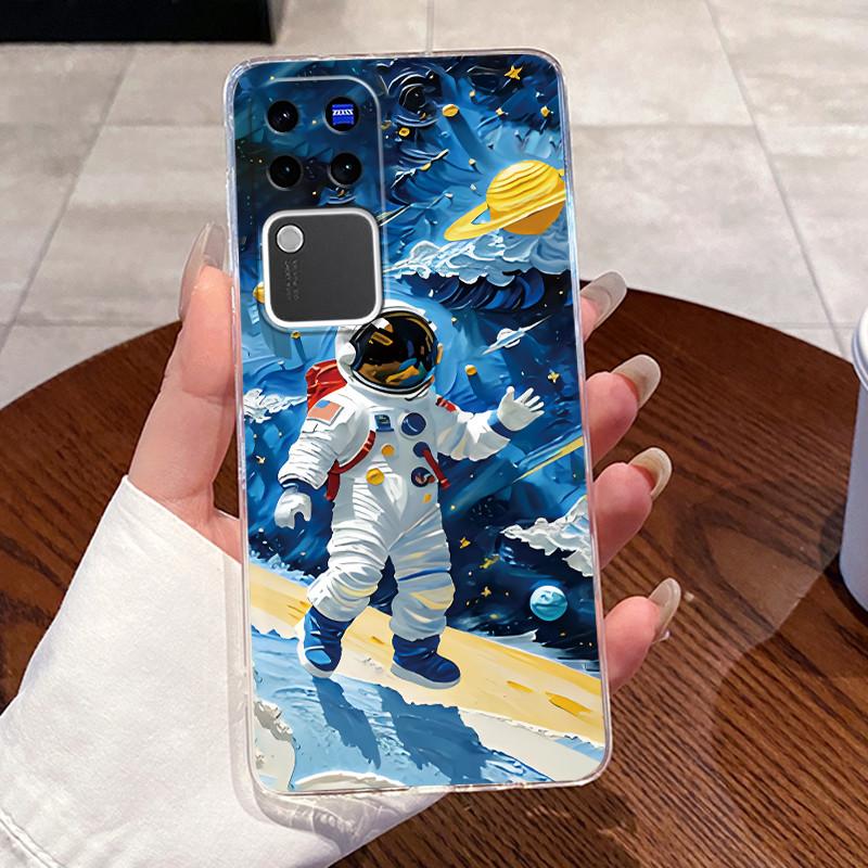 Jelly Casing For Vivo V30 Pro V2319 VivoV30 V2318 Clear Silicone Soft TPU Back Cover Cute Cat Rabbit Heart Protective Case