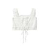 Zbzr Spring New Women Clothes Western Style Fashion Lace Trim Bow Drawstring Small Top Elastic Short Culottes