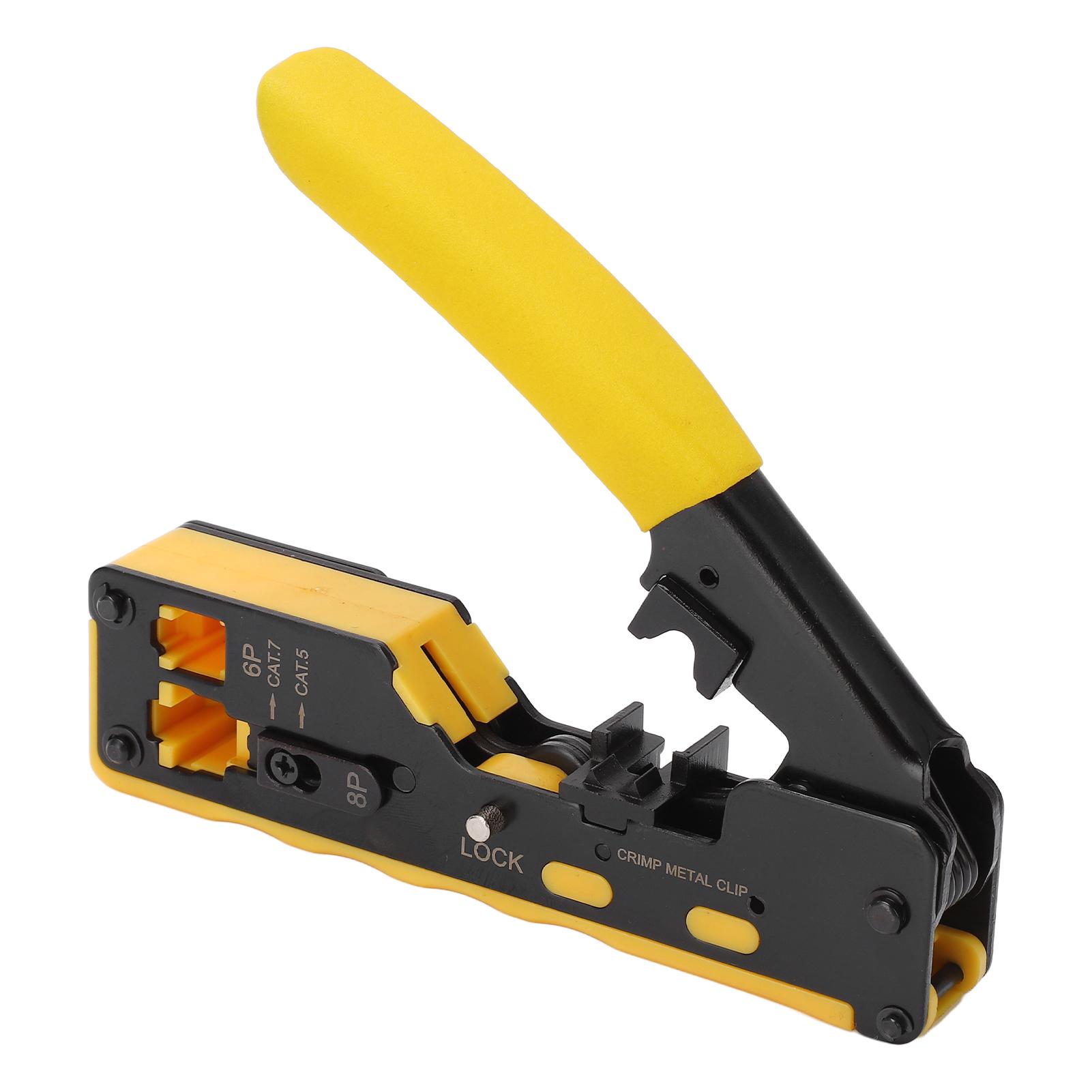 

Клещи для сетевого кабеля Высокоуглеродистая сталь Резка проволоки Стриппер 6P 8P Обжимной инструмент для проволочных разъемов