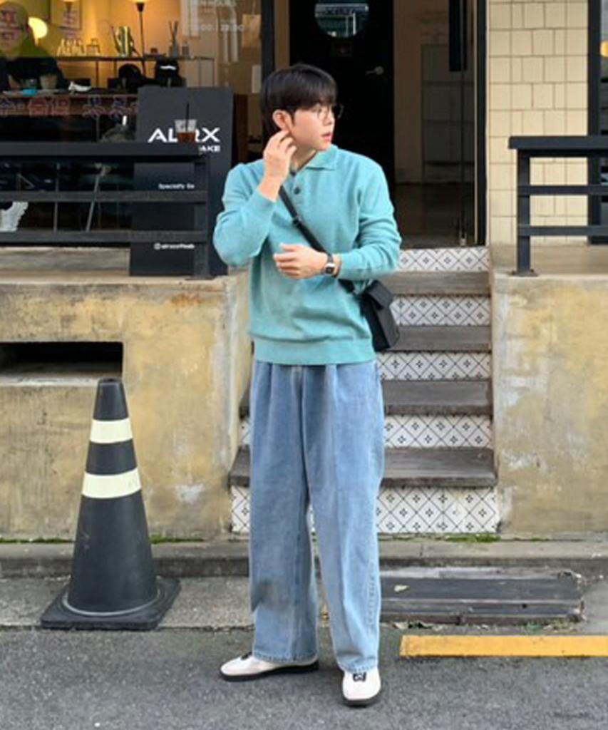 MINDBRIDGE [Air Wool] Alpaca Collar Semi-Overfit Knit - 3 Colors