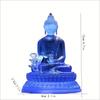 1 Pc Buddha Statue Ornament, Symbolizing Good Luck, Good Health, Resin Handicraft Statue, Chinese Tantric Medicine Master Buddha