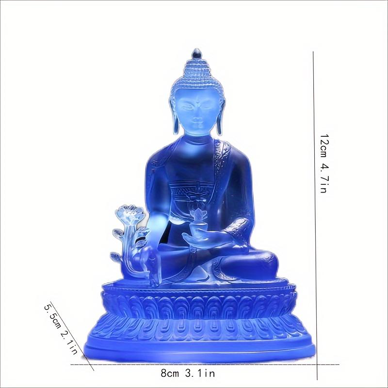 1 Pc Buddha Statue Ornament, Symbolizing Good Luck, Good Health, Resin Handicraft Statue, Chinese Tantric Medicine Master Buddha