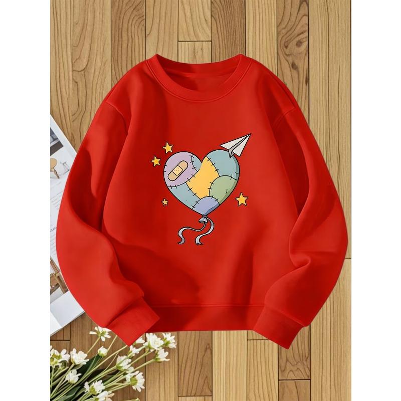 Kids Sweatshirt Round Neck Hoodie Fashion Print Versatile Top 110