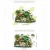Pond Lotus Green Plants Viewing Wall Sticker Self-Adhesive Art Landscape Wallpaper For Living Room Bedroom Home Wall Decor