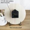 10inch Nordic Style Silent White Wooded Wall Clock Time Accuracy Minimalism Wall Decoration Clock for Living Room Bedroom