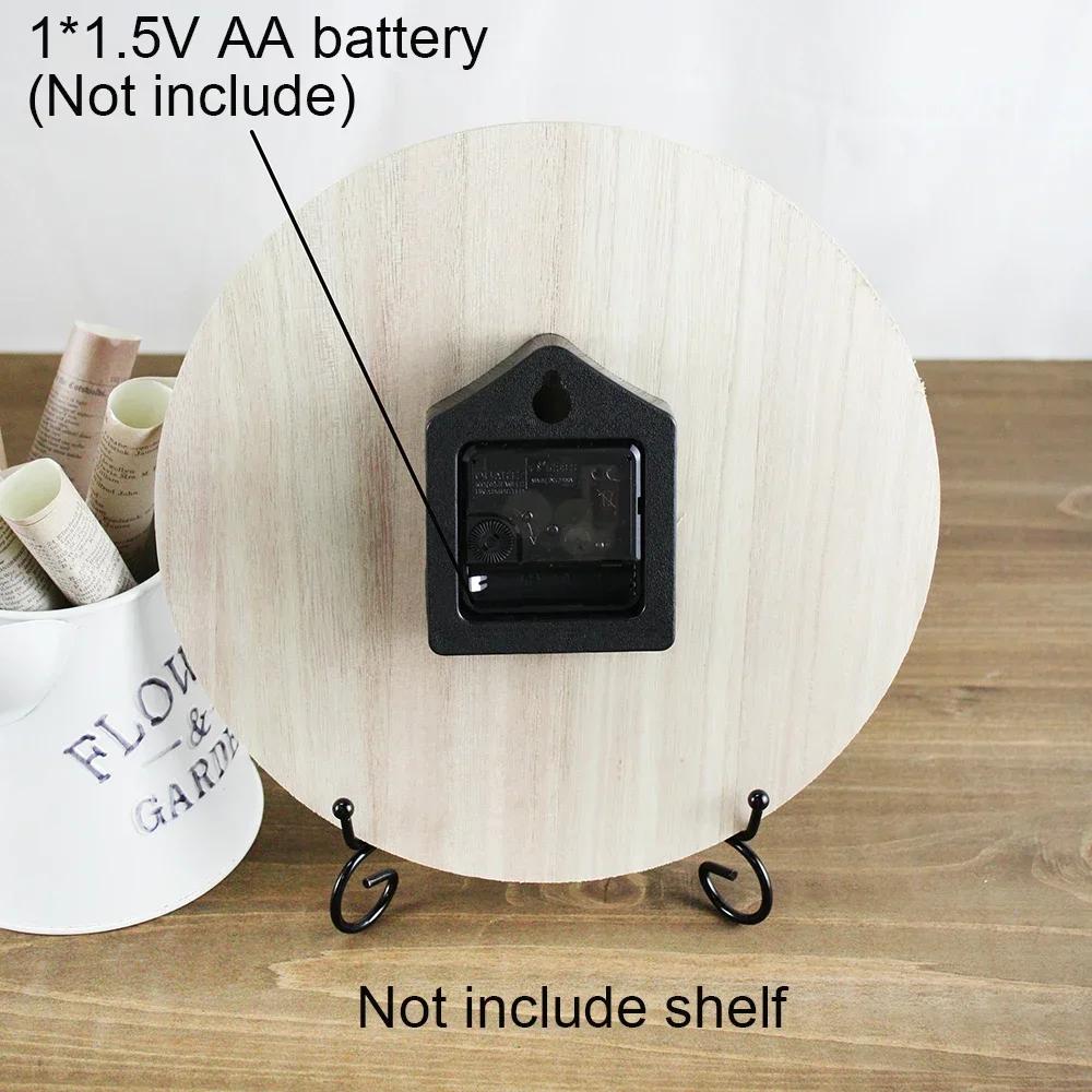 10inch Nordic Style Silent White Wooded Wall Clock Time Accuracy Minimalism Wall Decoration Clock for Living Room Bedroom