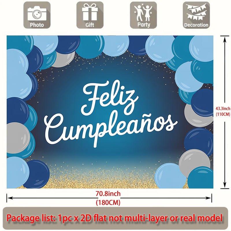 Party Backdrop Flat Feliz Cumpleaos Events Wedding Coming Ceremony Four Season Event Backdrop Decoration Front Door Decor Planners