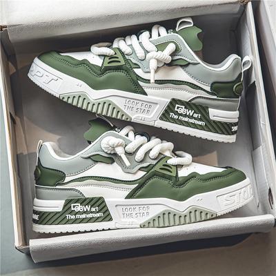 Men's Shoes Summer New Versatile Platform Casual Flat Shoes Non-slip Youth Sports Shoes