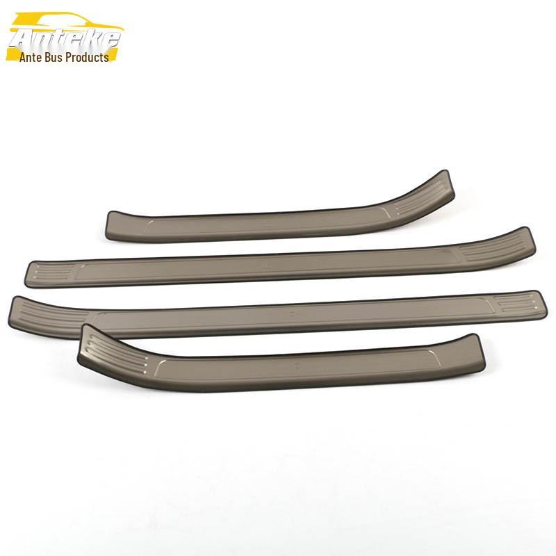 Tayron Stainless Steel Welcome Pedal Trim for 18 Models: Sill Strip Bright Decal Car Accessory