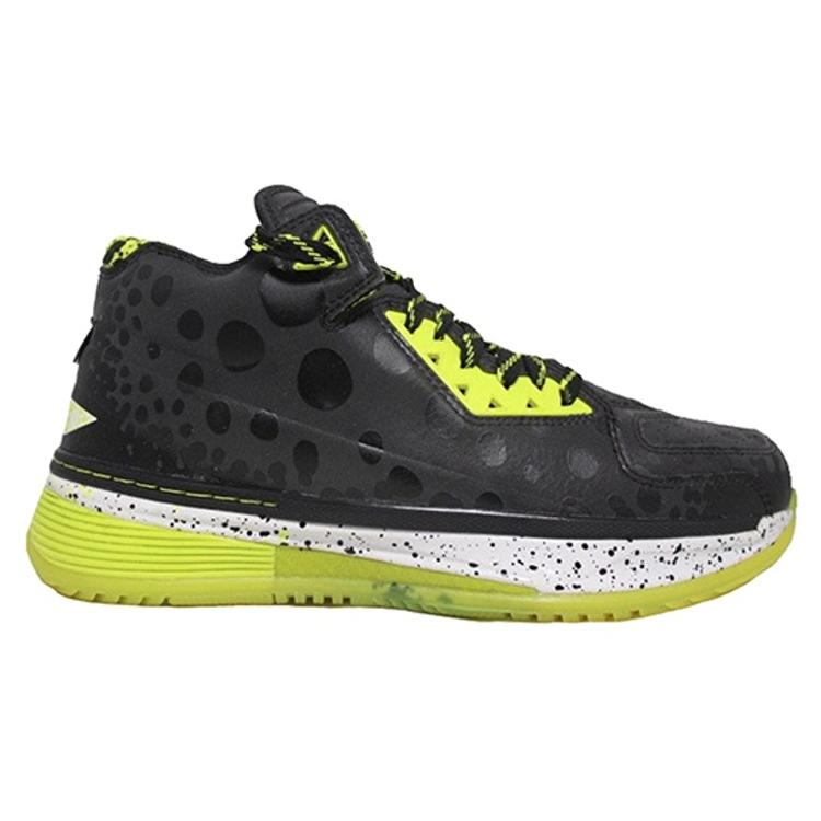 Li Ning WOW 2 All Star Devilfish Cushioning Slip Resistant Mid Top Basketball Shoes Men's Black Yellow White ABAH017-10