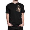 Schæferhund i en Lomme Herre T-shirt / 100% Bomuld Tee / Herre Dame Alle Størrelser (yw-168)
