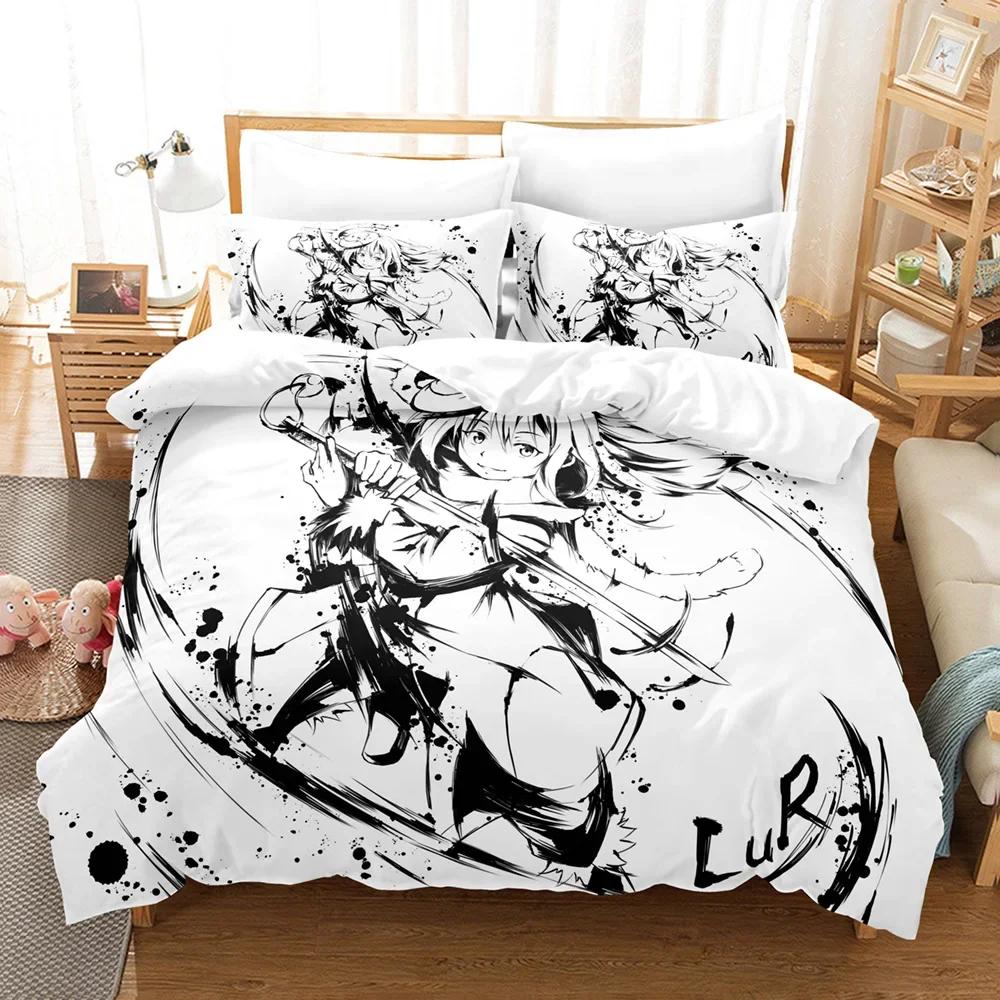 Anime That Time I Got Reincarnated As A Slime Rimuru Comfortable Duvet Quilt Cover Pillowcase Bedding Set Children Home Textile
