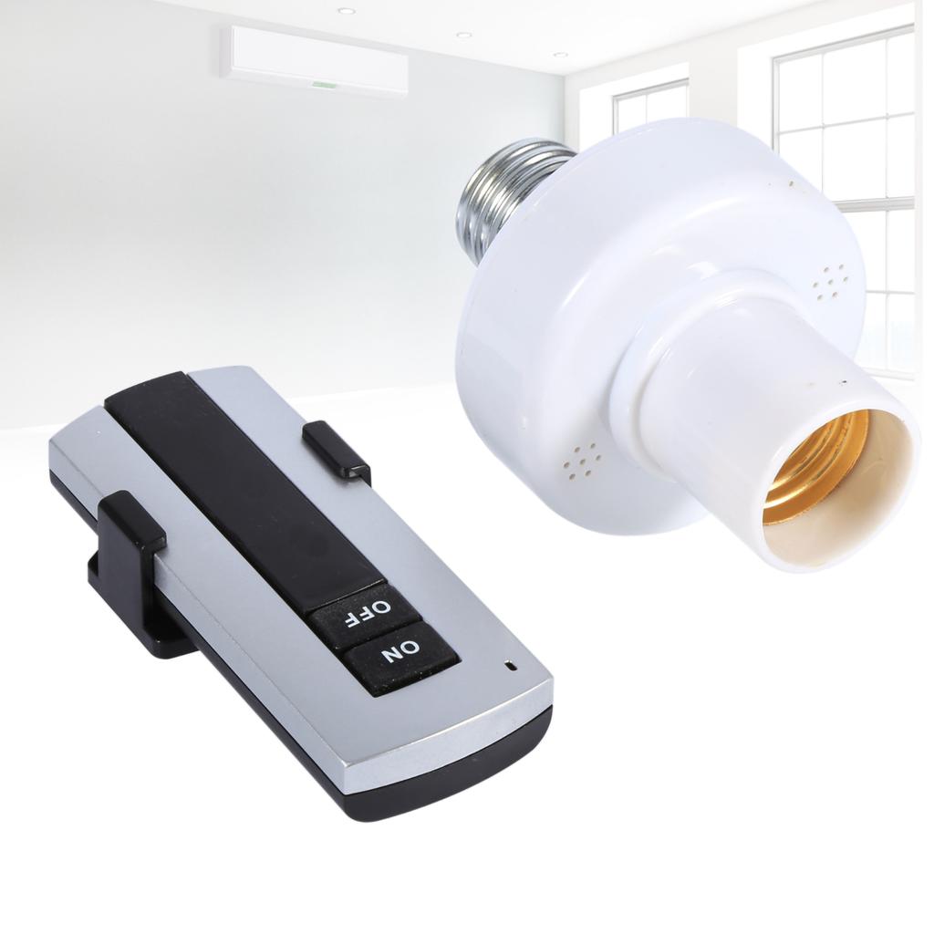 E27 Wireless Screw, Light Lamp Bulb Holder Remote Control Socket 220V