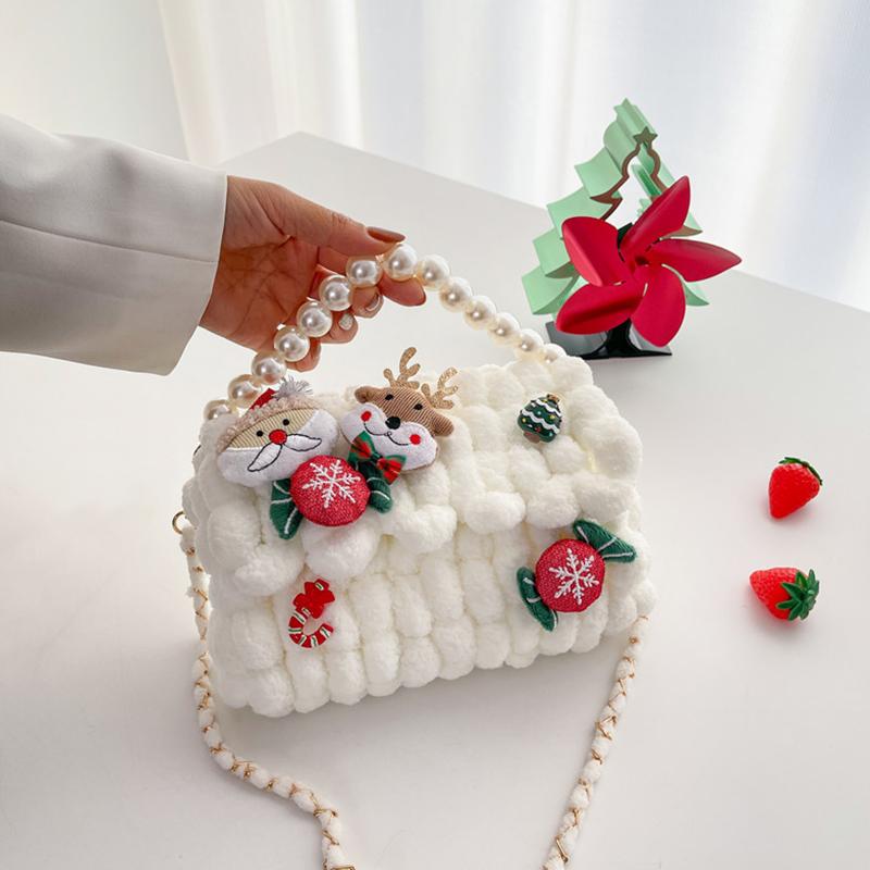 WTEMPO Materiały do samodzielnego wykonania torebki tkanej ręcznie Domowe prezenty szyte ręcznie dla twojej dziewczyny, przyjaciółki, rodziny Materiały do wykonania torebki crossbody