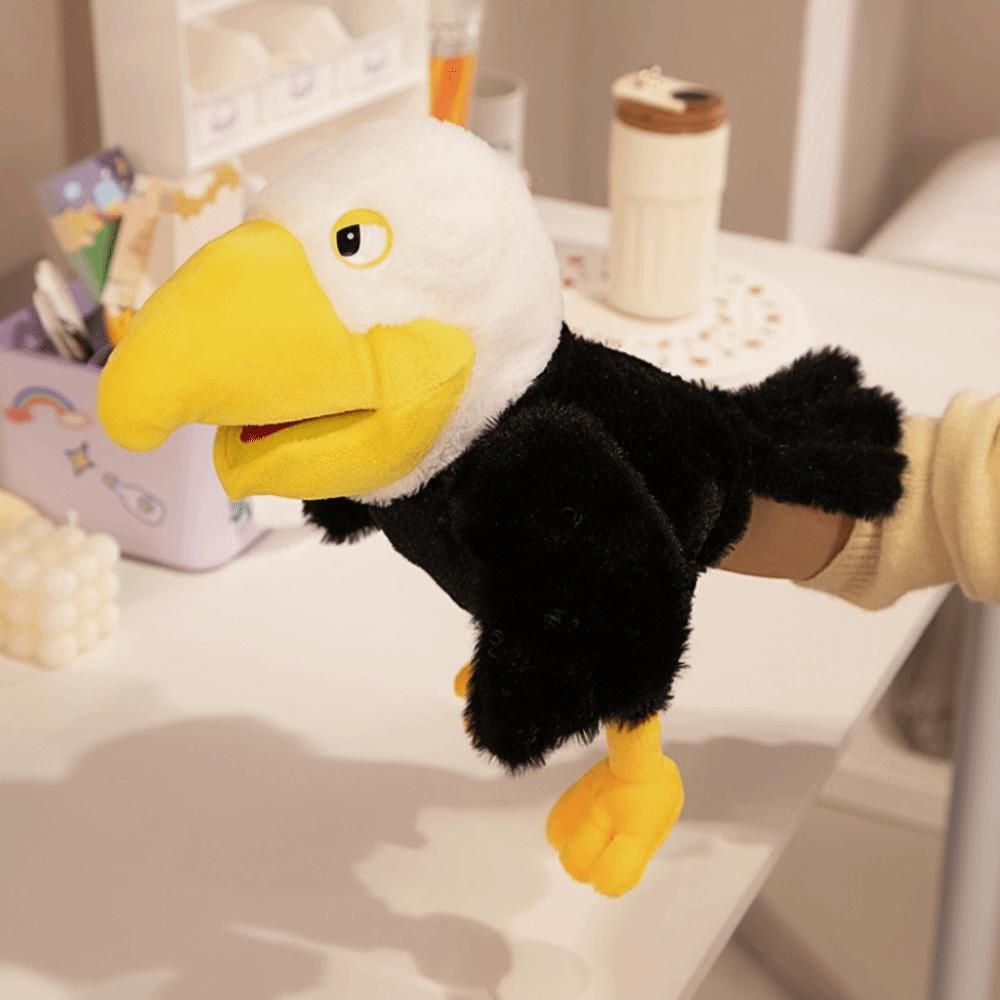 

Funny Cartoon Animal Hand Puppets 35cm Size Educational Toys Plush Toucan Family Playgame Time Style-1