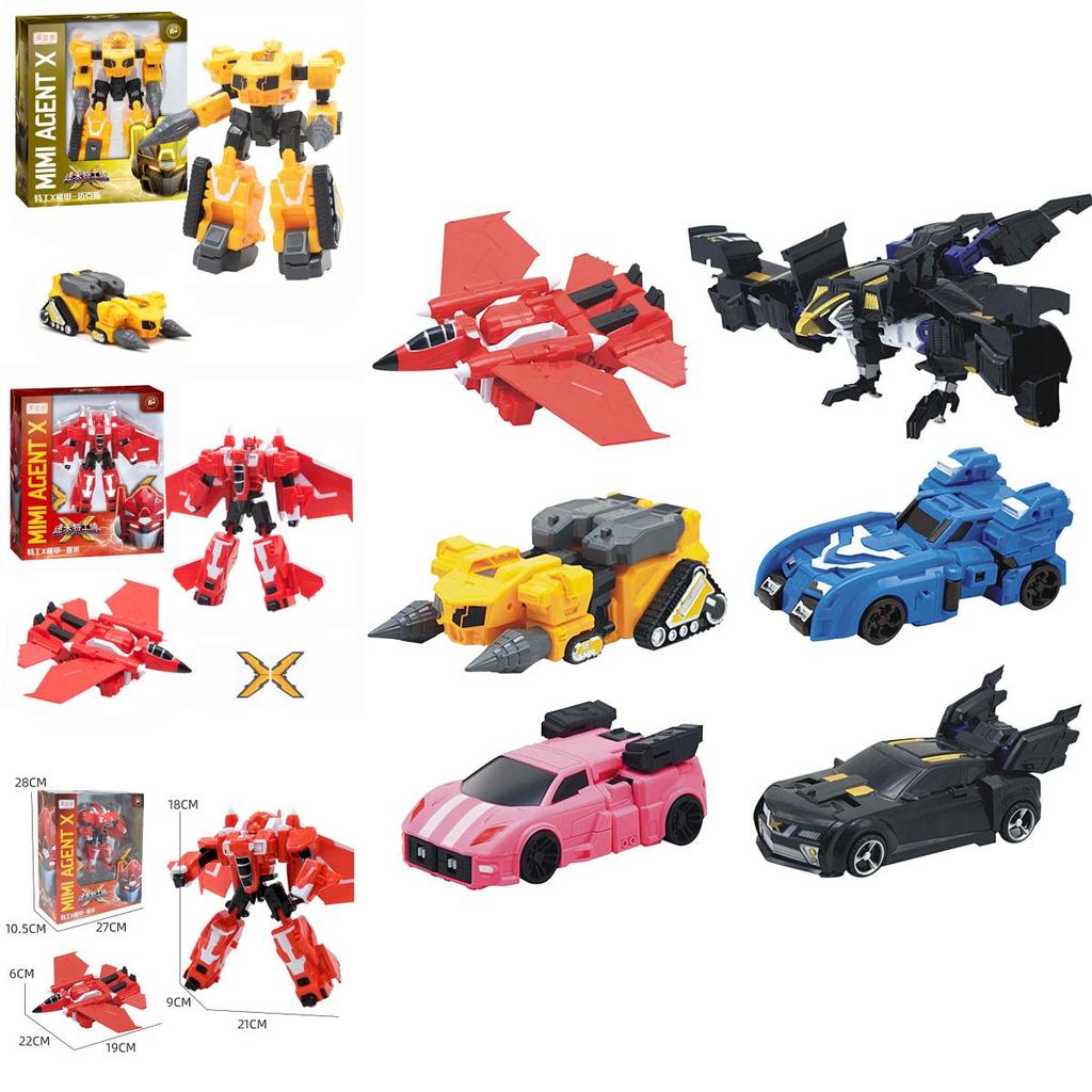 Miniforce X Lucybot Bunt 4 in 1 Transformer Auto Roboter Spielzeug für Kinder