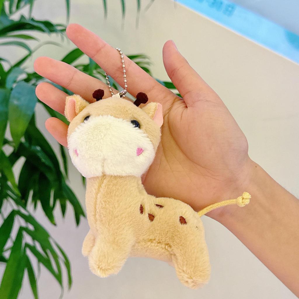 Popular Cartoon Deer Keychain Plush Toy Birthday Gift
