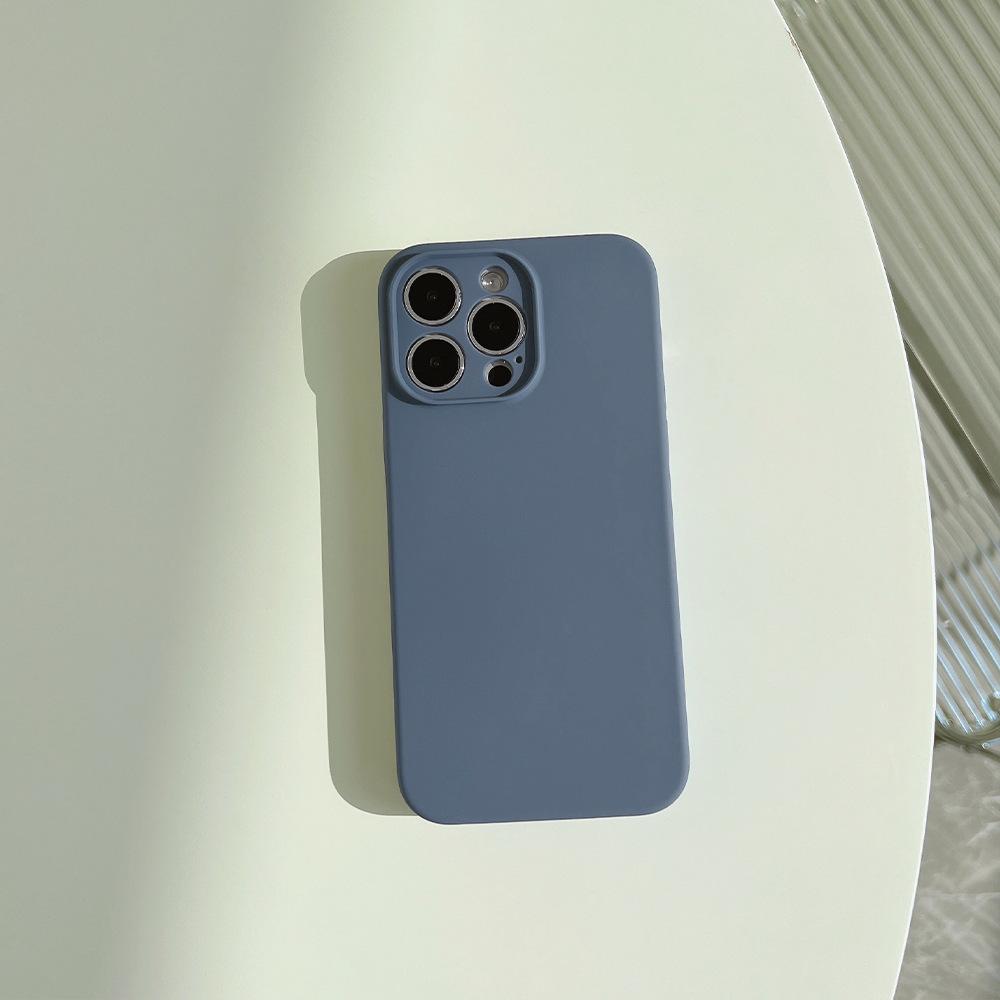 Liquid Silicone 14pro Max for Iphone14 Mobile Phone Case Apple 13 Solid Color 12/11 Premium 14plus