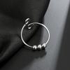 Edelstahl drehbare Perlen Angstringe Offen Stressabbau Fidget Ringe Für Frauen Männer Mode Schmuck Geburtstagsgeschenk