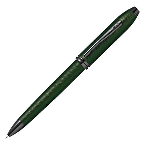 Cross Townsend Green MicroKnurl and HP Black Pen (Ballpoint)