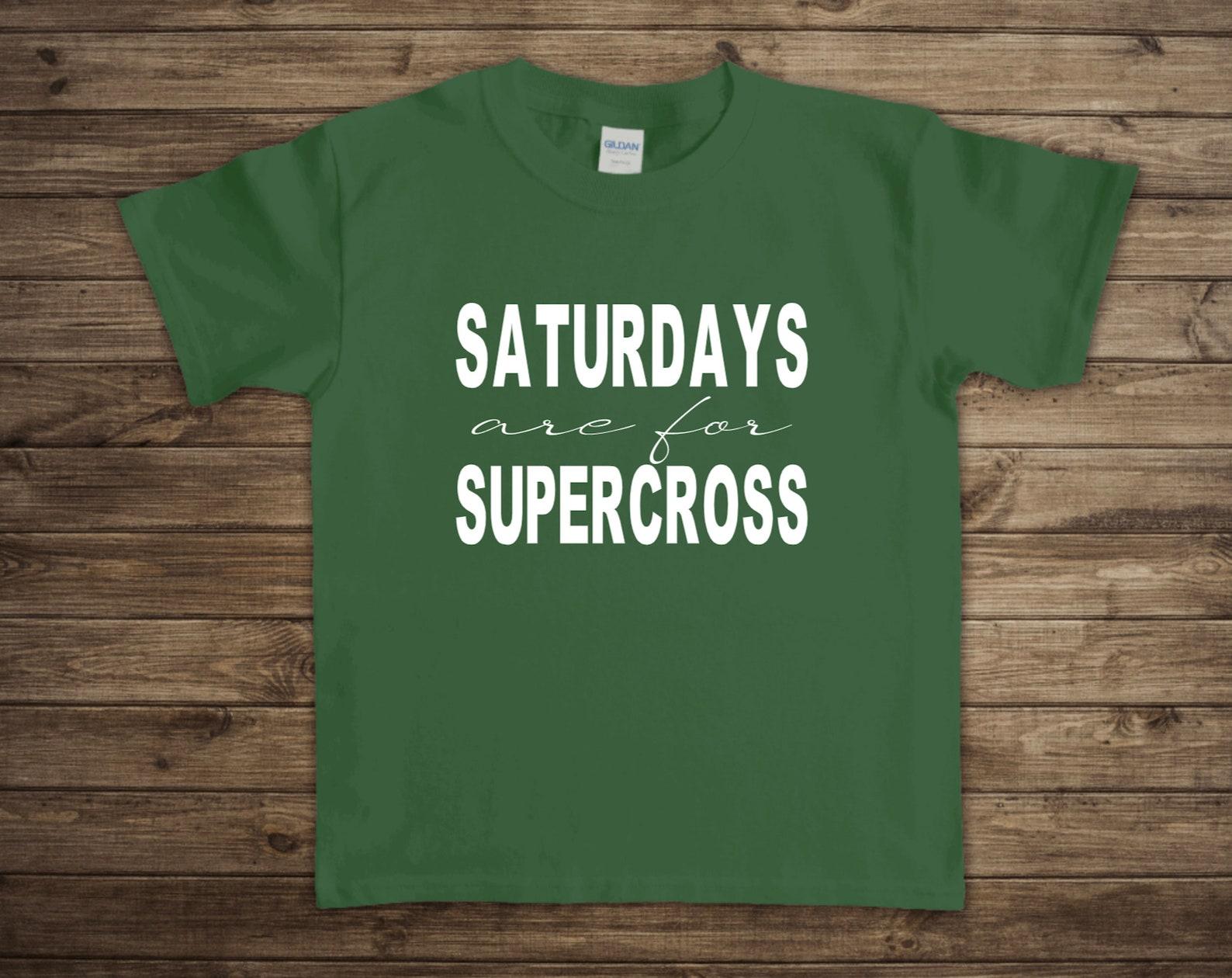 Saturdays are for Supercross Toddler/Youth Graphic Tee, Racing, Motocross, Dirtbikes, Supercross 3XL