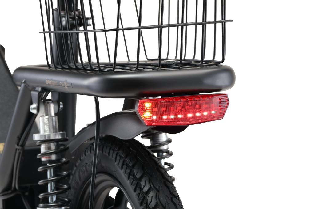 SK14 Faltbarer E-Scooter für Erwachsene – 250W Motor, 14" Reifen, Akku mit großer Reichweite, Doppelte Bremsen & Korb