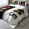 King Quen Crown Print Soft with Soft Fabric Duvet Cover Soft Breathable Beding for Al Seasons Includes 1 Soft Duvet Cover plus 2 Pilowcases